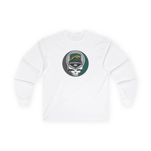 Grateful Dead - Jacksonville Jaguars Grateful Dead Long Sleeve Tee - NFL - StealieShop